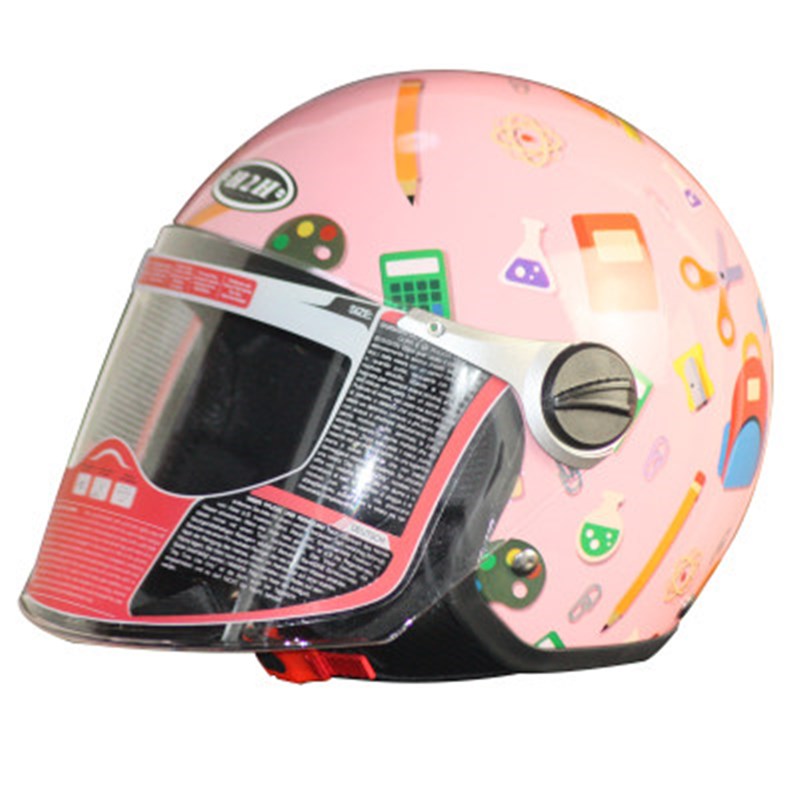 H2H双重认证儿童摩托车电动车头盔半盔彼得兔猫头鹰机海绵宝宝