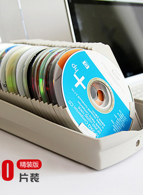安尚光盘盒盒高档大容量光碟收纳创意标签检索50片cd收纳册cd碟片