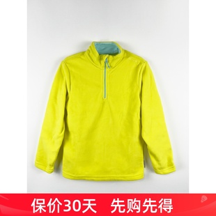 迪卡n*中大童抓绒衣套头立领摇粒绒春秋户外套滑雪中层保暖透气