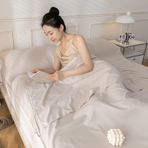 酒店隔脏睡袋一体式旅行床单被套便捷式出差旅游水洗棉四件套