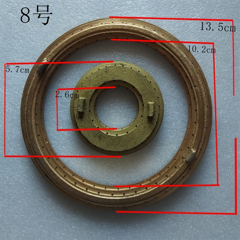 加厚款双管猛火炉分火器商用快速炉中压高速炉老虎灶高压配件火盖