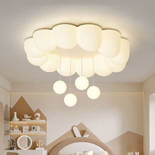 雷士照明护眼奶油风云朵主卧室灯吸顶灯可爱少女孩公主儿童房间灯
