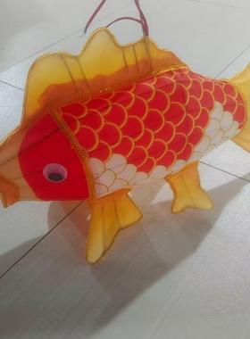 货非遗发光鲤鱼鱼金花鱼灯鱼形吊灯手持灯户IEN外鱼灯节日彩灯现