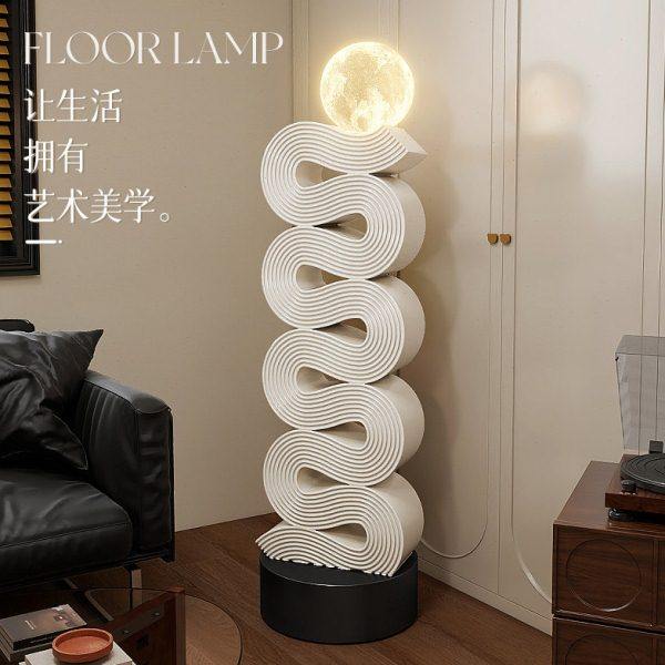 中古风落地灯客厅沙发旁拍拍灯侘寂风复古原木风简约卧室立式台灯,家居饰品,落地摆件,淘宝优惠券,粉丝福利购,淘宝优惠卷