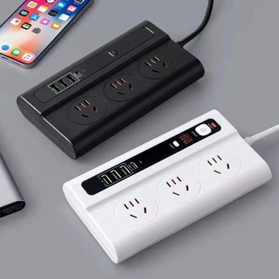 智能排插遥控开关多孔位带PD快充接口定时插座自动断电家用接线板