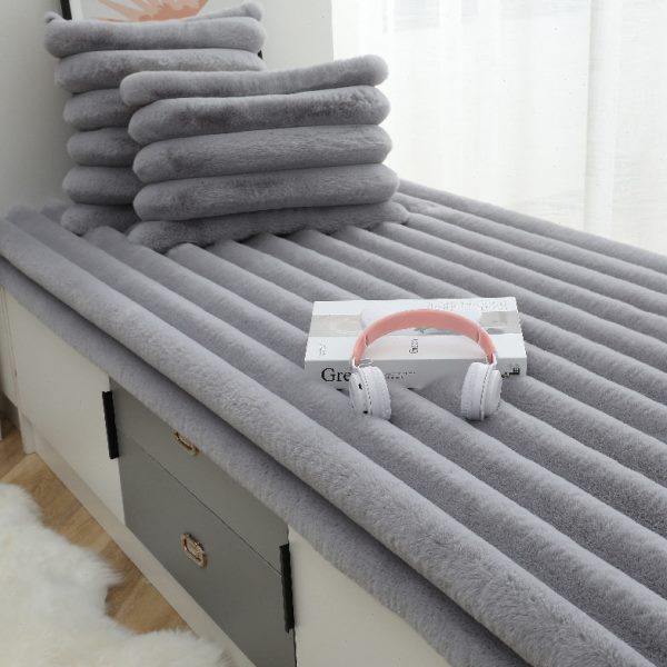 发兔毛绒飘窗垫窗台垫轻奢级感飘窗坐垫2024阳台垫子飘窗坐垫,居家布艺,飘窗垫,淘宝优惠券,粉丝福利购,淘宝优惠卷