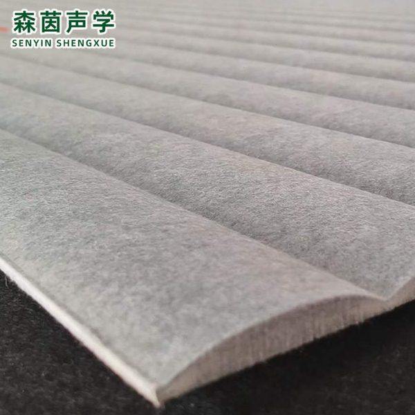 聚酯纤维吸音板波纹板墙面装饰隔音板酒吧会议室电影院圆弧波浪板