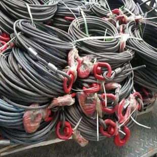道驰清障车钢丝绳配件4吨5吨钢芯绞盘钢丝绳卷扬机绳网多股钢丝绳