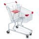 亚式 购物篮现货 超市购物车大卖场采购手推车理货篮加厚行李车德式