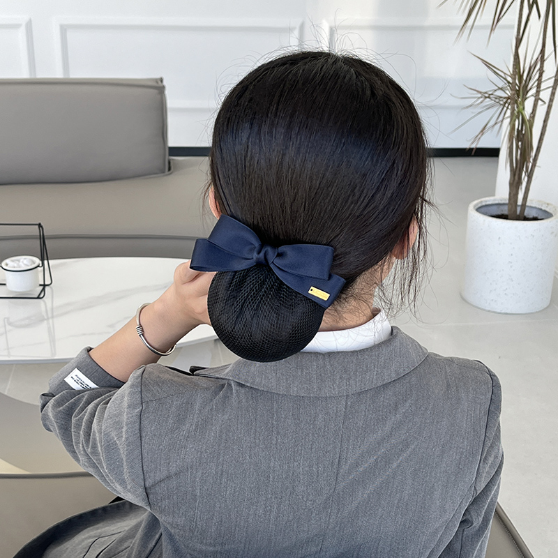 头花女职业网兜护士发网银行空姐酒店服务员上班盘头发2X025年新