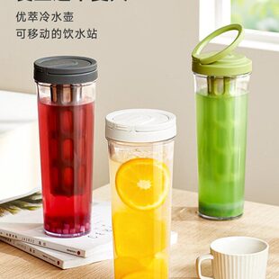 冷萃咖啡壶花茶冷泡壶密封不漏果茶冷萃瓶大容量冰酿冷萃茶杯冰滴