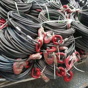 道驰清障车钢丝绳配件4吨5吨钢芯绞盘钢丝绳卷扬机绳网多股钢丝绳