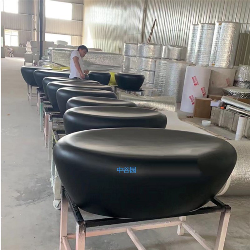 商场玻璃钢座椅鹅卵n石造型坐凳公园休闲创意美陈休息商场等候椅