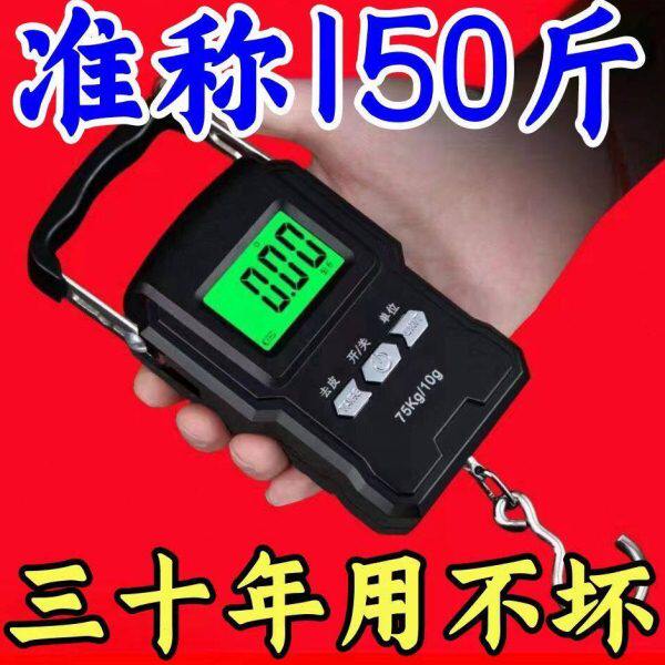 德国高精度手提电子秤家用弹簧小型便携迷你称鱼器手拿小巧吊勾称