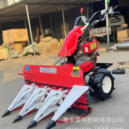 非洲家用玉米收获机四轮车带谷子粱收割机农用油菜籽收割机新款