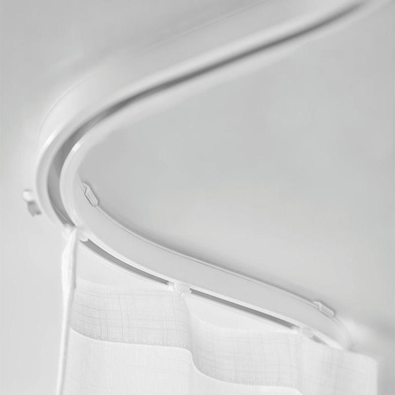 MIFU 米夫 窗帘轨道 静音 20A20流行明装轨道单轨双轨弯轨直轨滑