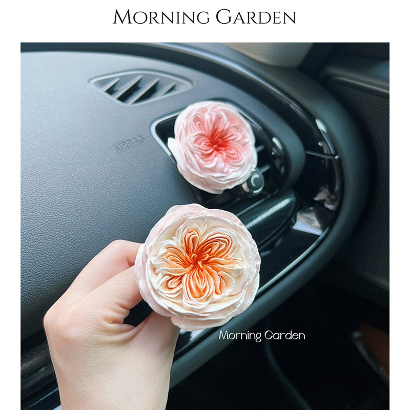 Morning Garden奥斯汀玫瑰花香薰扩香石车载出风口装饰送进口精油