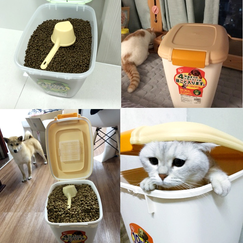 爱丽丝猫粮储粮桶狗粮密封桶宠物粮食储存罐爱丽思收纳箱防潮盒子