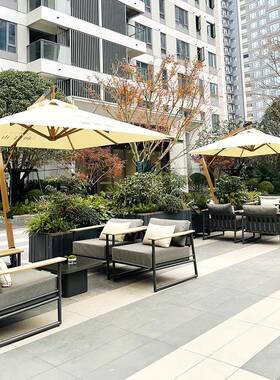 铝合金户外发不园锈钢12549酒店宿庭院小区沙花别墅房民地产休闲