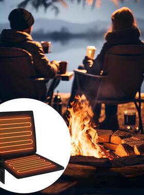 户外加热垫折坐叠便D09166携加厚牛布津垫折叠椅暖防潮保垫冬季露