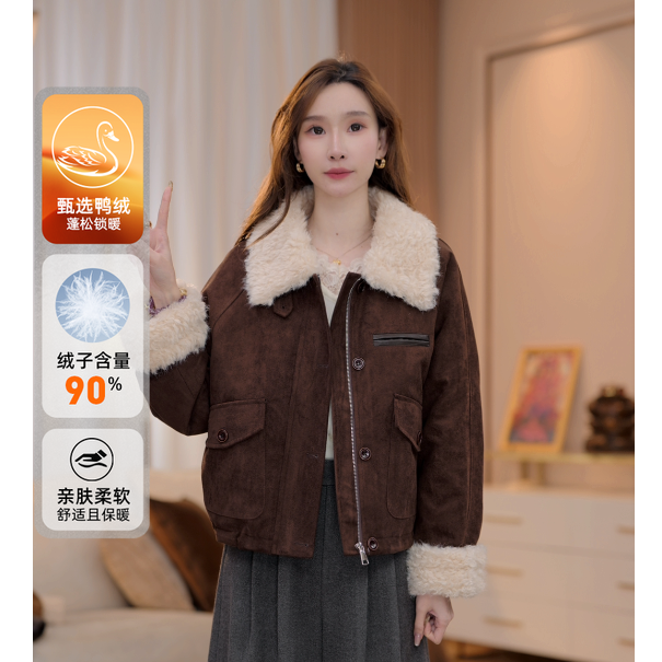 【云朵】马克华菲新款90白鸭绒羽绒服冲锋外套秋冬款加绒羽绒服