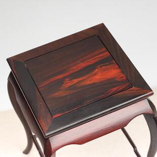 红木大酸枝JBW明式几盆景花花小花几红奇石瓶微型盆景架花瓶精品