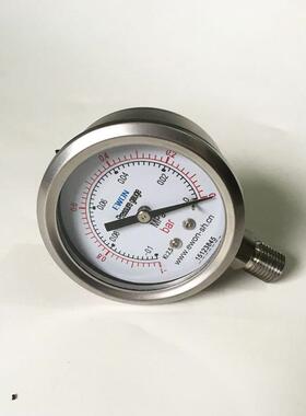 不锈钢压力表0Y-60YB60Y-BF氮气压力表60mm6PT14抗振压YB60/Y-6力