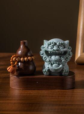载龙年貔15927貅汽车摆风件车内饰品安狮平爷香薰中控台胡车桃木