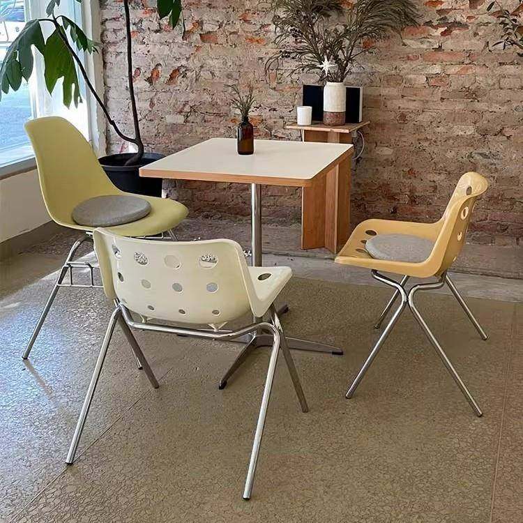 商网红奶油风咖啡奶茶店桌椅韩糕式ins甜品烘焙蛋34r店子用桌小圆