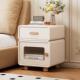 奶床头柜超窄简纳约现代LSF2024新款 床边柜家用油卧室网红小型收