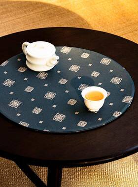 双织锦锻软缎禅意小茶席复古风布54131艺中式高桌垫道布面茶垫端