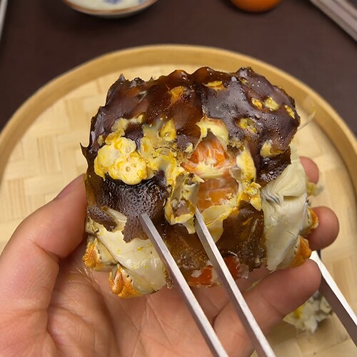 沉浸式吃蟹！大闸蟹拆蟹工具
