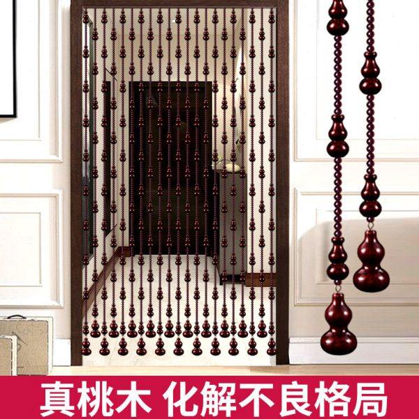 桃木葫芦珠帘水晶门帘隔断玄关过道客厅卧室卫生间帘子挂帘免打孔,居家布艺,珠帘/挂帘,淘宝优惠券,粉丝福利购,淘宝优惠卷