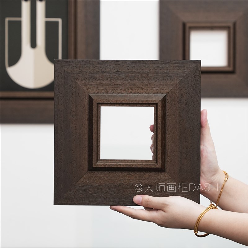 可定制中古覆古实木画框油画框外框装G裱挂墙相框装饰照片墙镜