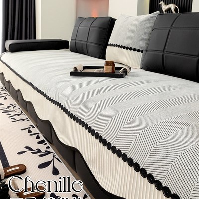 沙发垫四季通用2025新款劳伦斯专用坐垫子轻奢R高级感皮沙发盖布