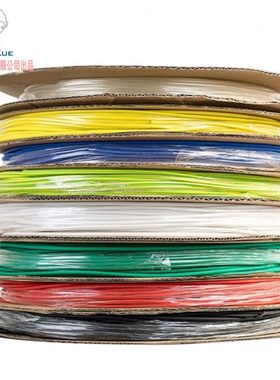 沃尔热缩套管5.0mm黑色白色绝缘护套收缩管柔软护套线束阻燃护套