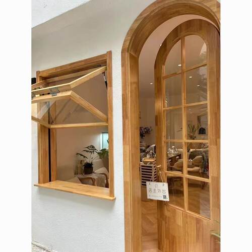 实木门窗定制奶茶咖啡店