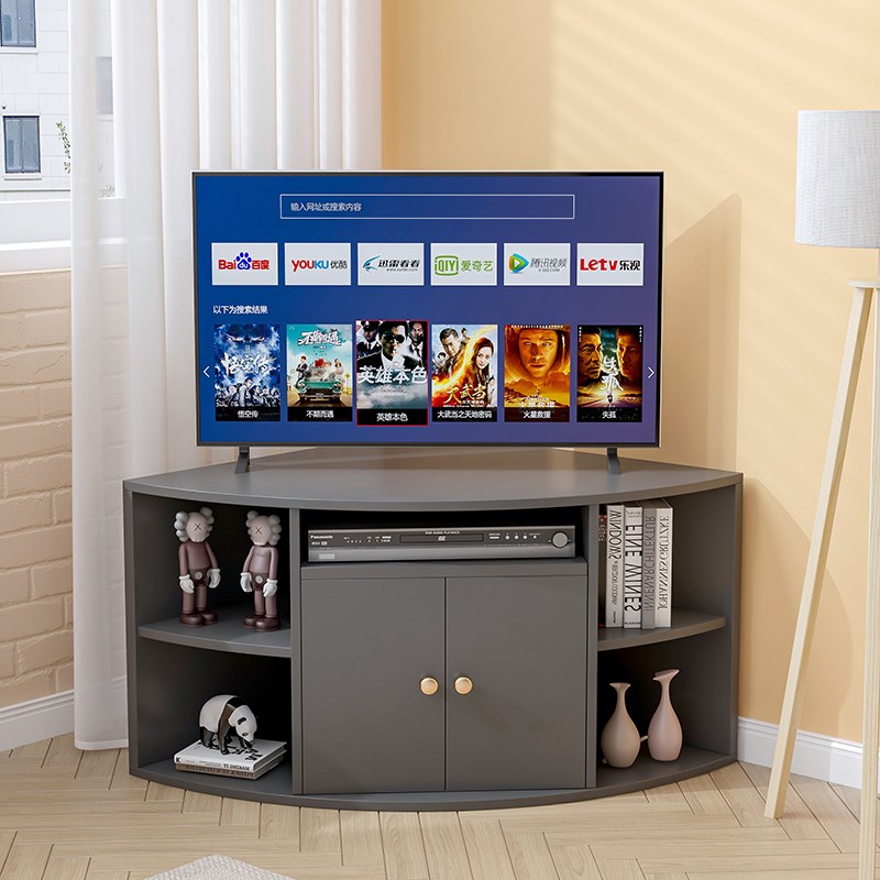 K8三角新款转角墙角圆弧高柜储物柜卧室组合简约电视柜客厅柜可定