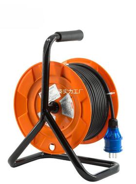 野狼Y米L-S24BS移动电缆998盘220v电源三角线架绕线盘30/5盘0电缆