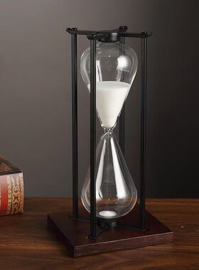 创意复公古沙漏计厅时器摆件3品0分钟BYX6036时间书房办室桌面客