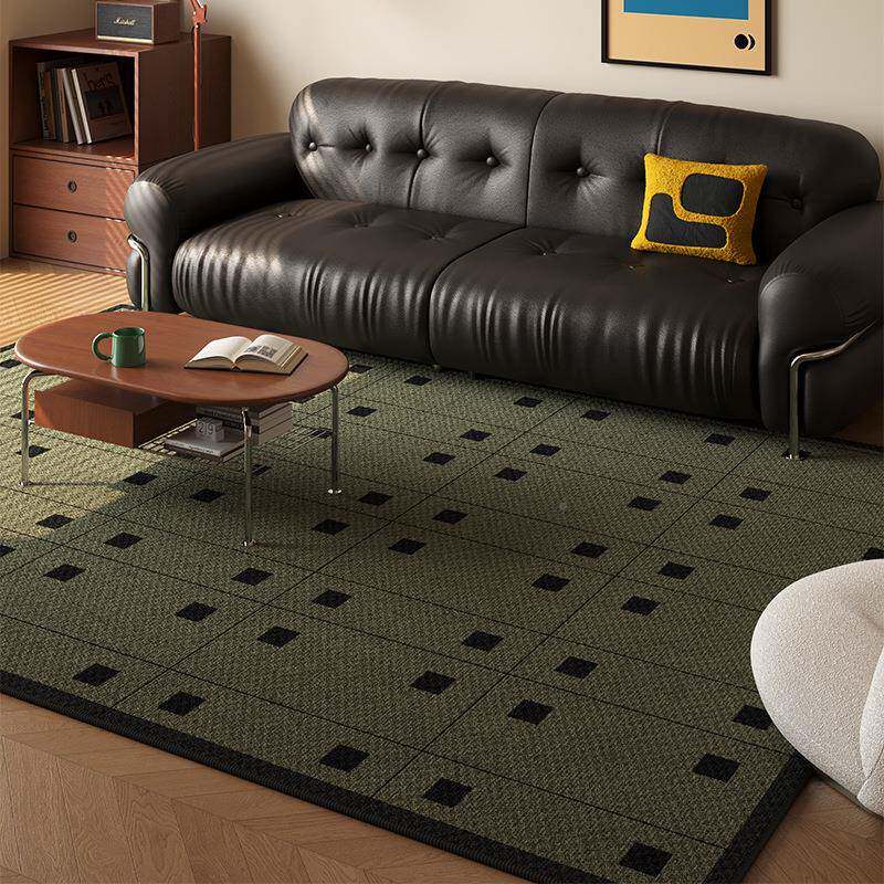 蓝色2中古风客厅地毯轻几奢高级感沙发茶2毯复古卧室地垫000505新