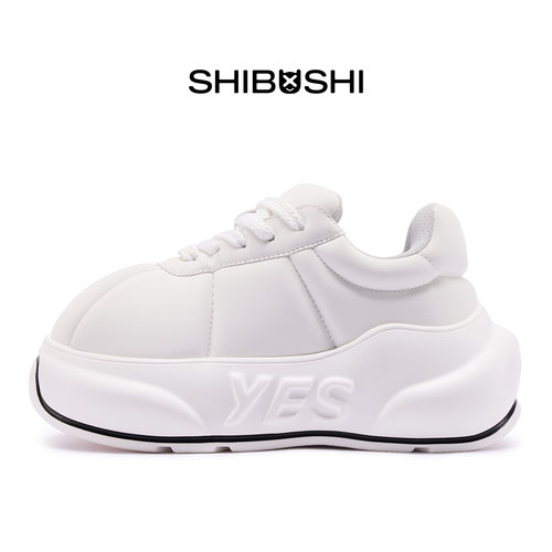 是不是SHIBUSHI白墩墩鞋厚底增高