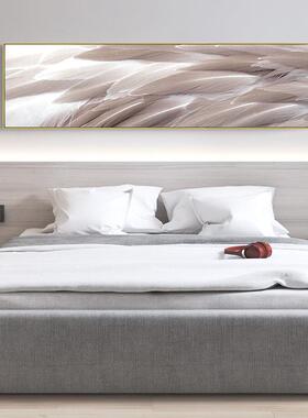 轻卧欧风in纱s室床头装饰MAT1157画酒店民宿温北馨浪漫横版少女心