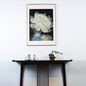 源厂家居装 外饰PBL画铜雕画立体錾刻头家意境光影睡莲合金框