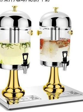 自助餐果汁桶饮料机加厚不锈钢容量果汁商透用明饮机85121料鼎香