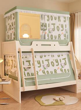 子母21059床帐家用.12上蚊下铺梯形高低床1.5米儿幔童双层床床2米