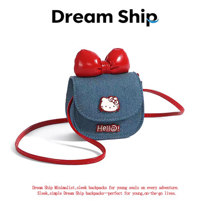 蝴蝶结hellokitty口红包包女式手提小拎包斜挎包手机包送生日礼物