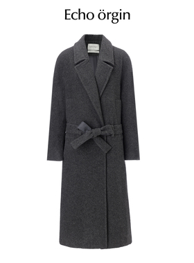 EO西装领呢料大衣