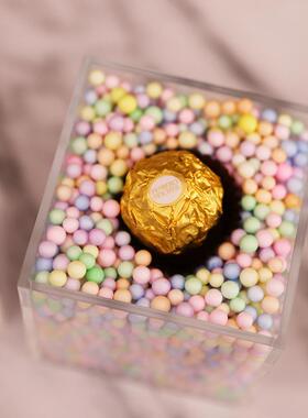 100彩卡0g品马龙泡沫球抖音流星球填充VLE物色泡沫球小颗粒装饰礼