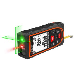 达激光测距仪高精度十深字线手红持外线电子尺水平威量SW M50L房